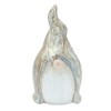 Modern Terra Cotta Gnome Figurine with Marble Finish (Set of 2) - 4 of 4