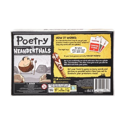 Детские игрушки Exploding Kittens Poetry for Neanderthals Game by Exploding Kittens: Problem Solving, 15 Min Play, Cards, Game Board, Sand Timer — фото 2