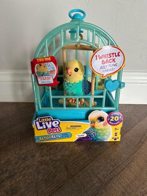 Little Live Pets My Really Real Bird & Cage - Indie, L'oiseau Interactif Trop Réaliste, Répète Tes Phrases, 20+ Sons, Cage Incluse - Jouet Perroquet Parlant Pour Enfants