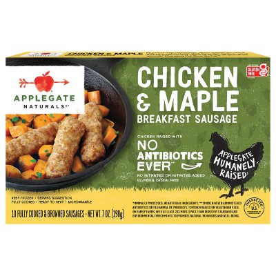 Applegate Naturals Chicken Maple Breakfast Sausages Frozen Oz
