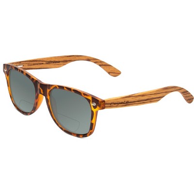 Coyote Eyewear Woodie Polarized Sun OR Bi-Focal Sunglasses