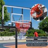 YONWAY Portable Basketball Hoop, Basketball System 4.76-10ft Height Adjustable  LED Basketball Hoop Lights to Outdoors Play for Youth Adults,Black - 4 of 4