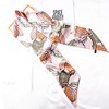 Anna-Kaci Women's Multicolor Floral Print Soft Silky Scarf with Soft Lightweight Fabric Versatile Square Neck and Hair Accessory - 3 of 4