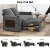 Dyonery 65.5" Loveseat Sleeper Sofa Bed with Pull-Out Couch, Adjustable Backrest, Hidden Storage, USB & Type-C Ports, Tool-Free Assembly - 3 of 4