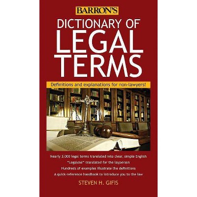 Dictionary of Legal Terms - 5th Edition by  Steven H Gifis (Paperback)