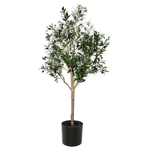 lampe Sindssyge Bliv ophidset Vickerman Artificial Green Olive Tree In Pot : Target