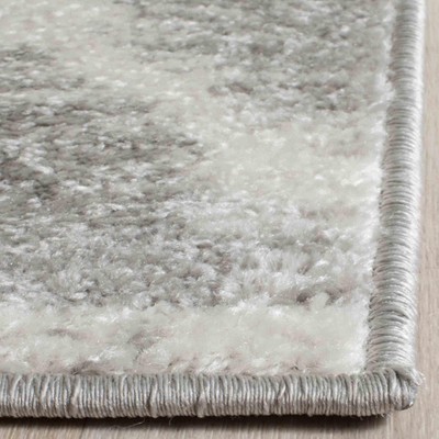 Ivory Square Easy-Care Synthetic Area Rug - 6' x 6'