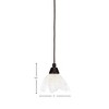 Toltec Lighting Any 1 - Light Pendant in  Dark Granite with 7" Gold Ice Shade - 2 of 2
