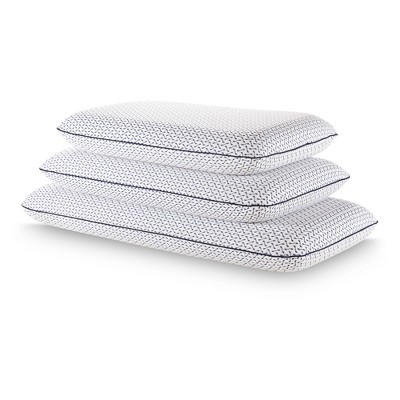 Standard White Gel Memory Foam Pillow with Soft Cover