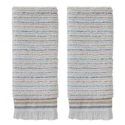 2pc Subtle Striped Hand Towel Set - SKL Home