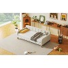 TIRAMISUBEST Twin/Full Size Upholstered Daybed with 4 Support Legs, Modern Daybed Frame Sofa Bed with Button Tufted Design and Slats Support - 4 of 4