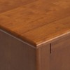 Tierney Solid Hardwood Mid Century Medium TV Stand for TVs up to 66" Dark Brown - WyndenHall: Media Console with Adjustable Shelves - 4 of 4