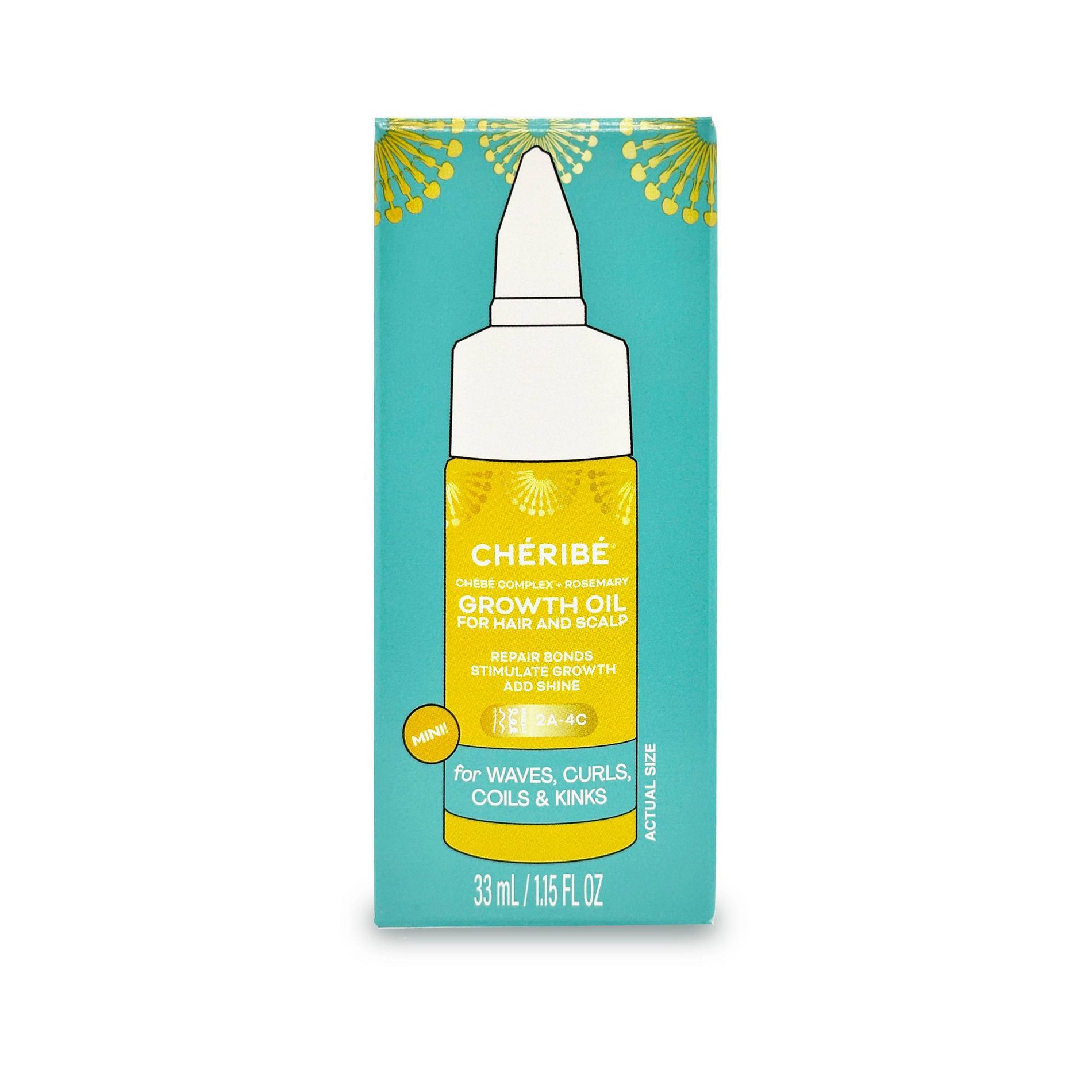 Cheribe Mini Growth Oil for Hair and Scalp Ornament Treatment Gift Set - 1 fl oz