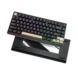 MaseiKar AL75 PRO 75% Wireless Mechanical Gaming Keyboard,BT/2.4G/Wired,PBT Keycaps,Gasket Mounted Hot Swap,Custom RGB Backlight(Black, Blue Grey) - 1 of 4
