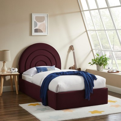 Modway Solana Arched Performance Velvet Twin Platform Bed