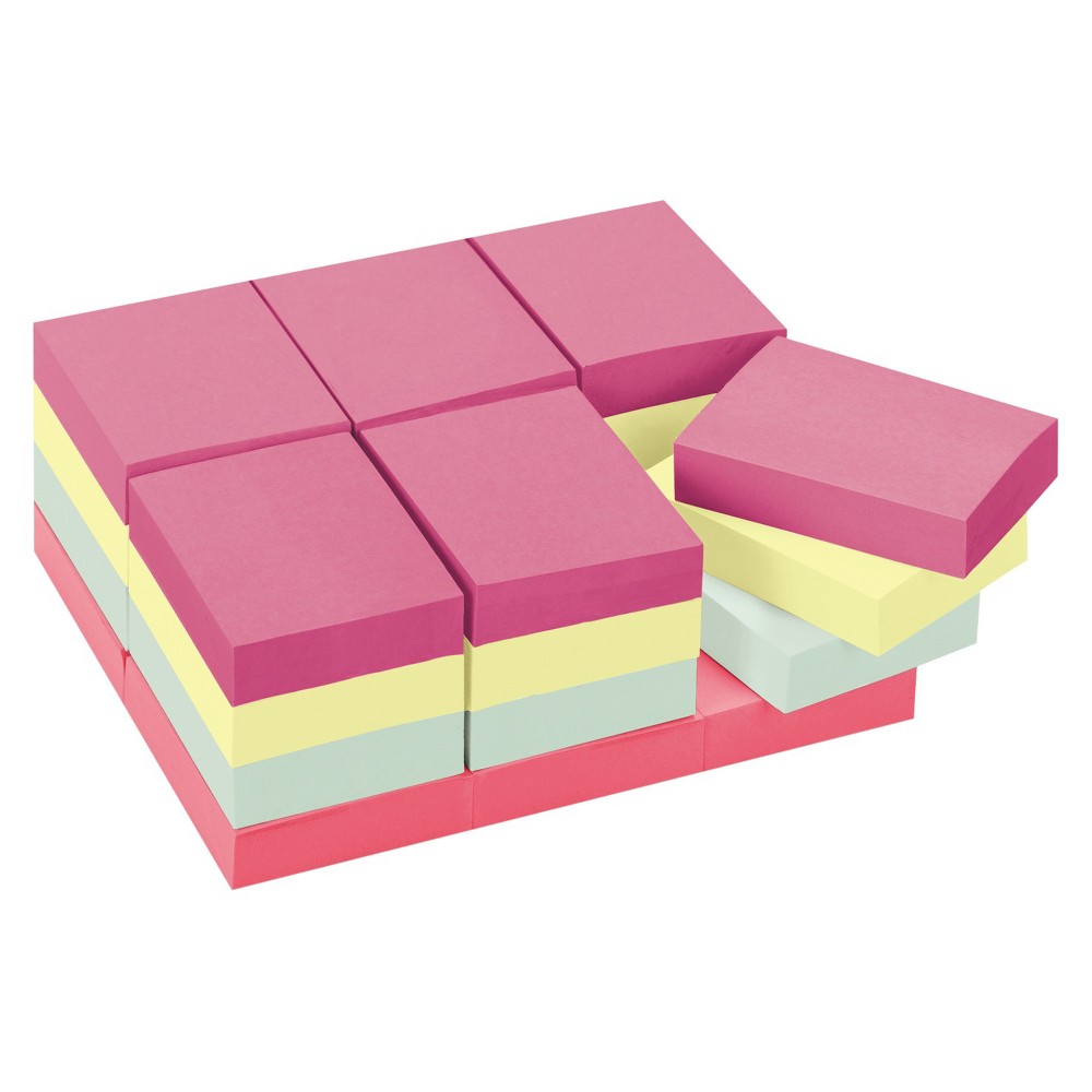 Post-It 1-1/2" X 2"  24 100-Sheet Pads  Marseille Color Notes