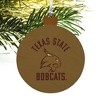 Texas State Bobcats Wood Christmas Tree Holiday Ornament - 4 of 4