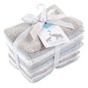 Little Treasure Baby Boy Rayon from Bamboo Luxurious Washcloths, Light Blue Gray, One Size - image 2 of 2