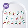 Big Dot of Happiness Snowman Garland Banner, Christmas Holiday Party Decorations Backdrop, 30 Feet of Cord, 15 Paper Snowmen Shapes Double-Sided - 2 of 4