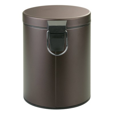 Bronze Stainless Steel Pedal Trash Can with Removable Bucket