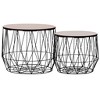 vidaXL Coffee Table 2 pcs Black - 2 of 4