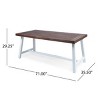 Coolbibila-Acacia Wood Dining Table,  Outdoor Table That Resistant To Weather And Water, Rectangular Dining Table With 71 Inch Long - 4 of 4