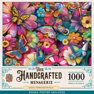 MasterPieces Handcrafted Menagerie - Dance Through Petals 1000 Piece Jigsaw Puzzle - Crafting Fun for Adults - 1 of 4