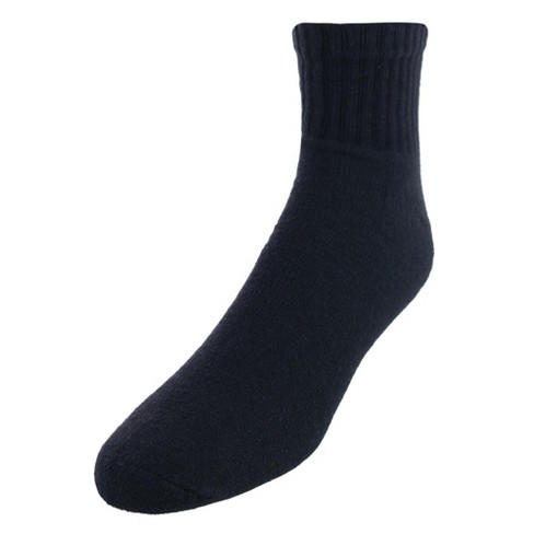 Everlast Men's Full Cushioned Quarter Socks (6 Pack), Black : Target