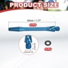 Unique Bargains 2BA Thread Aluminum Dart Shafts with Rubber Rings for Steel Tip 12 Pcs - 2 of 4