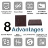 Unique Bargains Round Self-Stick Non-Slip Anti-Scratch Furniture Felt Pads Dark Brown 1/4" Dia 24 Pcs - 2 of 3