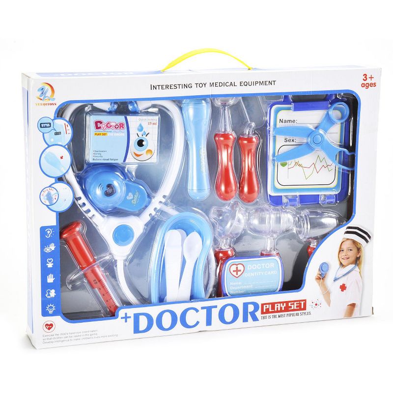 Link Worldwide Medical Doctor Hospital Kit Playset Pretend Play Toy Comes With 16 Different Medical Toy Tools, 2 of 11