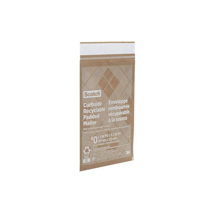 Scotch Curbside Recyclable Mailer Size 0 Brown, 4 of 17