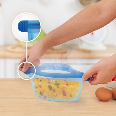 Blue Medium Silicone Freezer-to-Oven Bowl, 32 oz