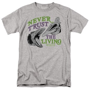 Beetlejuice Never Trust Adult T Shirt, Charcoal - 1 of 4