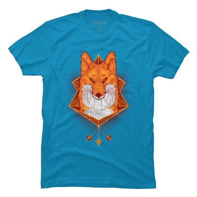 Men's Design By Humans Firefox Stare By sayahelmi T-Shirt