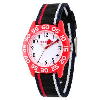 Boys' Red Balloon Red Plastic Time Teacher Watch - White
