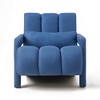 Modern Linen Upholstered Accent Chair with Pillow for Living Room, Bedroom, Office - 4 of 4
