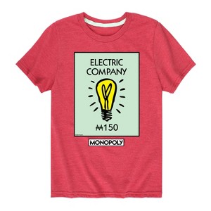 Boys' - Monopoly - Electric Company Short Sleeve Graphic T-Shirt - 1 of 4