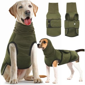 Dog Anxiety Calming Hoodie, Breathable Dog Jacket Vest for Thunderstorms, Separation, Fireworks, Vet Visits, Noise Block & Ear Protection Recovery - 1 of 4