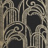 Art Deco Black and Gold Geometric Paste the Wall Wallpaper - 4 of 4
