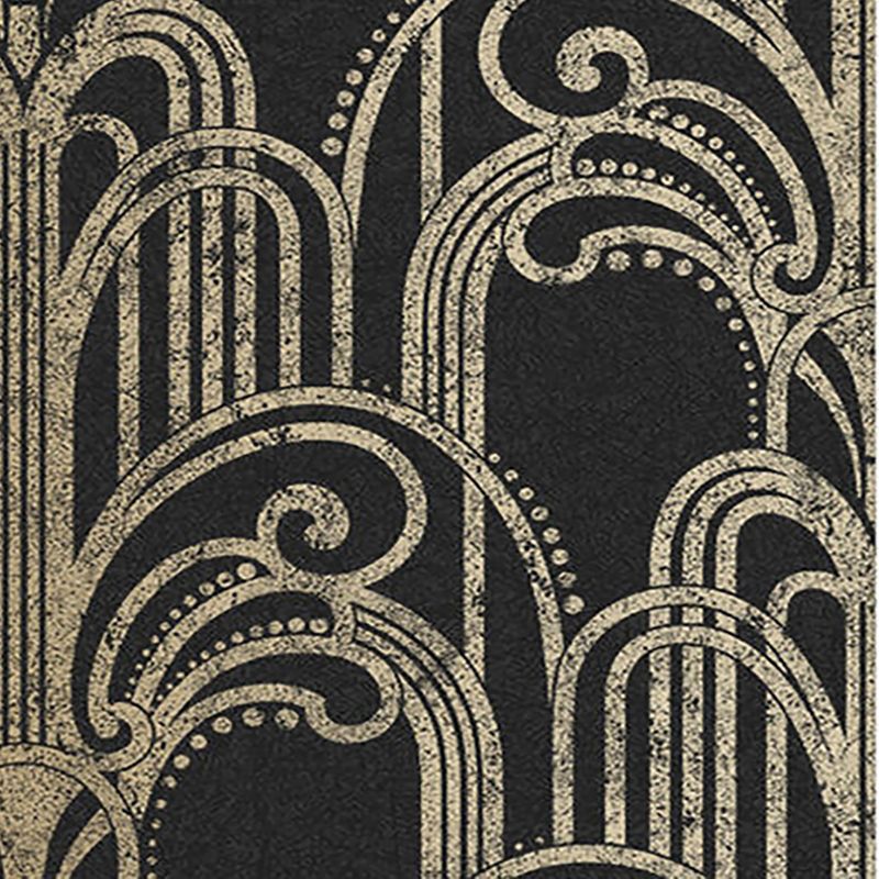Art Deco Black and Gold Geometric Paste the Wall Wallpaper, 4 of 5