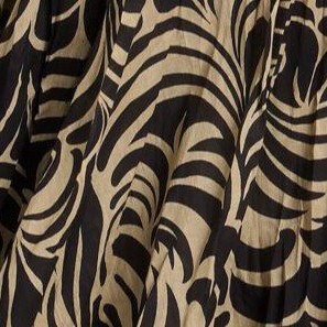 khaki black scroll
