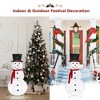 NAYSAYE Party Decoration and Accessories White Snowman Figurine with Festive Holiday Charm for Christmas Parties, White, 23.62"*23.62"*47.24" - 4 of 4