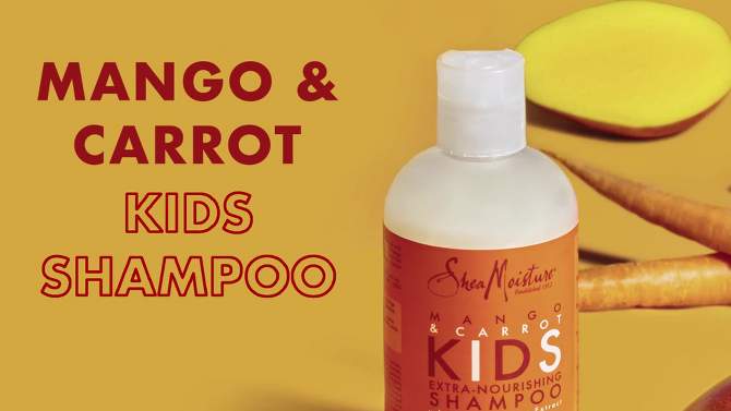 SheaMoisture Mango & Carrot Kids Extra-Nourishing Shampoo - 8 fl oz, 2 of 17, play video