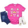 The Juniper Shop Coquette Watercolor School Chart Youth Short Sleeve Tee - 3 of 4