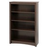 4 Shelf Bookcase Espresso - Prepac: Laminated Wood Composite, Metal Hardware, 80 lbs Capacity - image 2 of 4