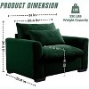 Christopher Knight Home Corduroy 33.8" Deep Seat Single Sofa Accent Chair with Waist Pillow - 3 of 4