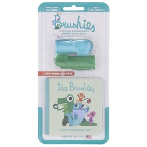 Brushies Toothbrush Mini Book with Chomps and Willa - 1 of 4