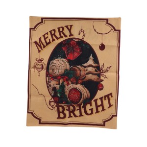 Unique Bargains Dining Chair Slipcovers Pattern Linen Green 22.83"x19.29" 1 Pc - 1 of 4