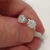 Pompeii3 1 1/2 ct Round Cut Diamond Studs in 14K White Gold - 2 of 4